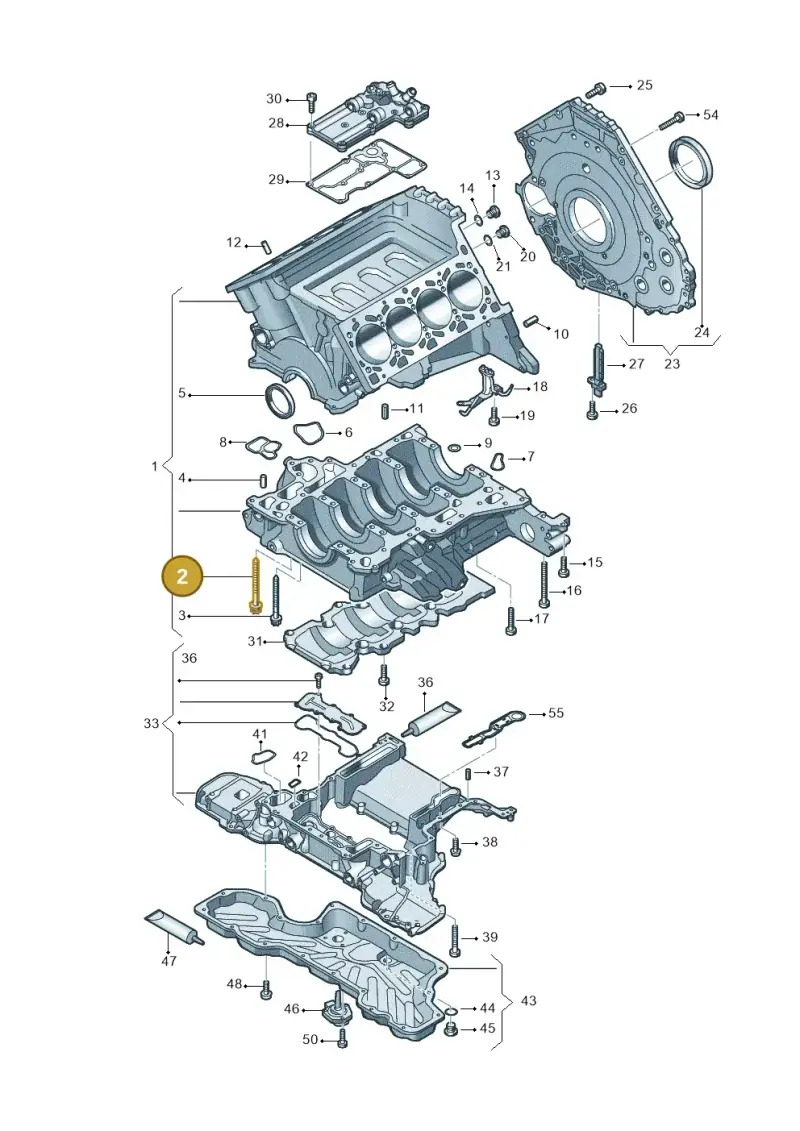 079103039A — Audi A7 Sportback (2014-2018) diagram 771103150, position 2