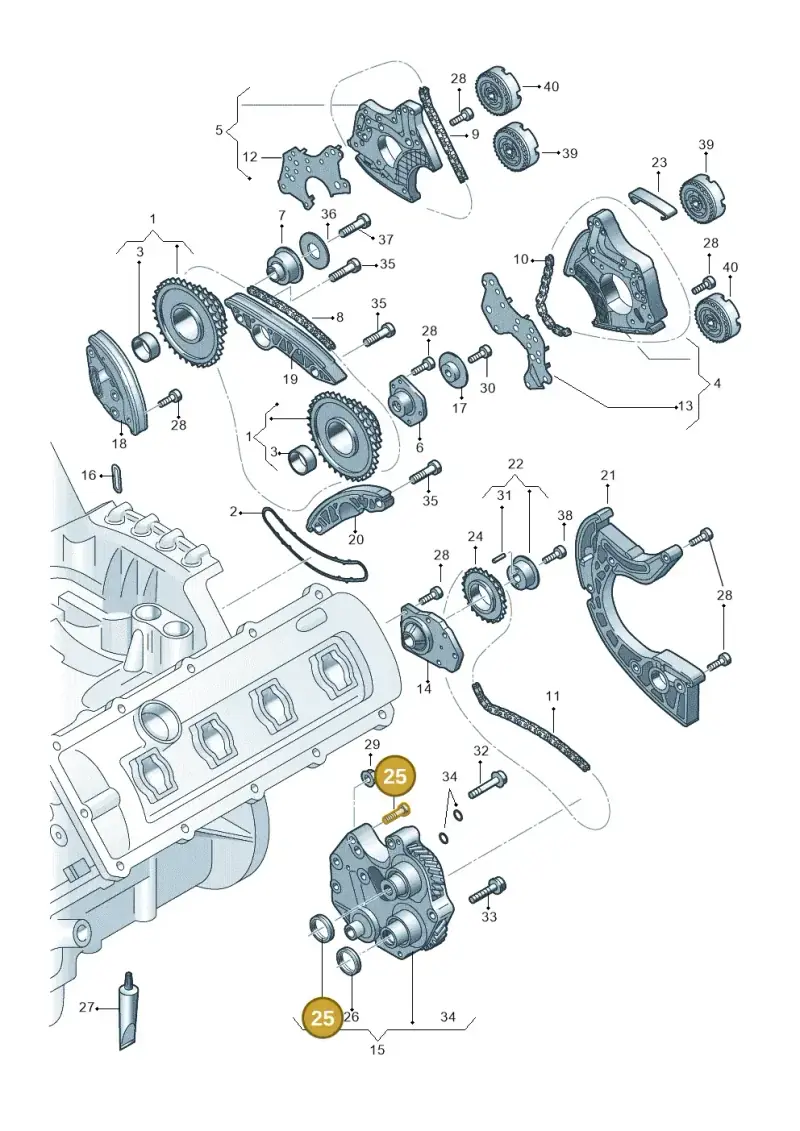 079103051E — Audi RS4 Av. qu. 4.2 (2012-2015) diagram 750109200, position 25
