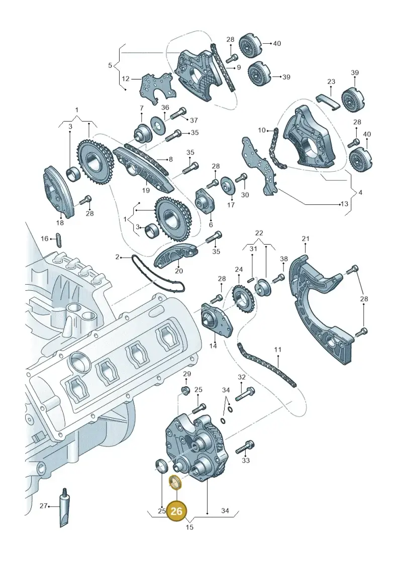 079103051J — Audi RS4 Av. qu. 4.2 (2012-2015) diagram 750109200, position 26