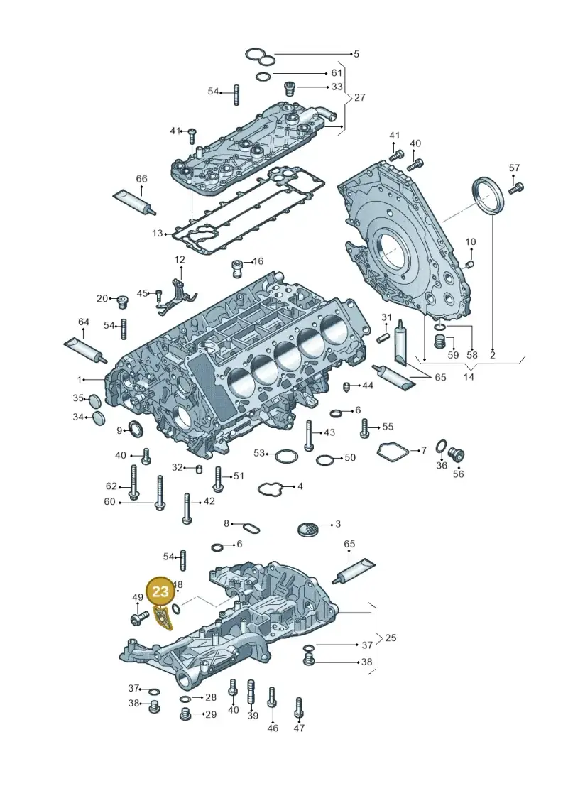 079103113 — Audi R8 qu. 5.2 (2012-2015) diagram 641103000, position 23