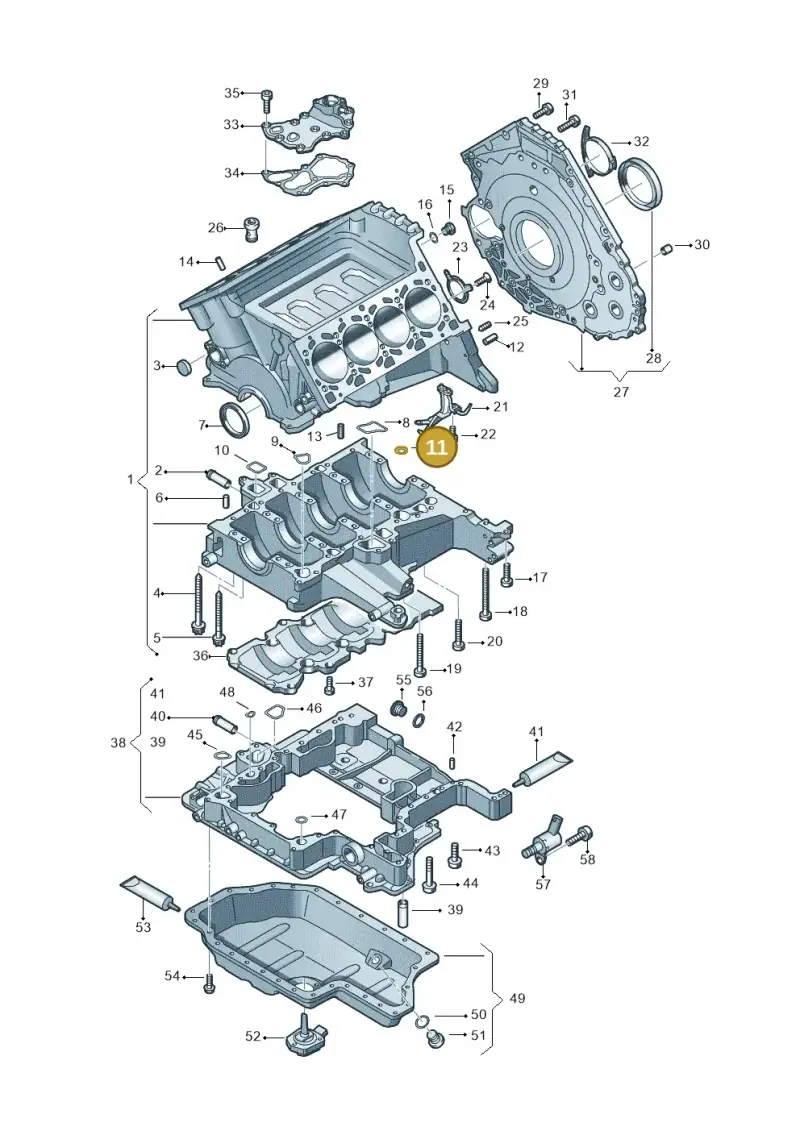 079103121AC — Audi Q7 qu. 3.0 TDI (2009-2015) diagram 478103120, position 11