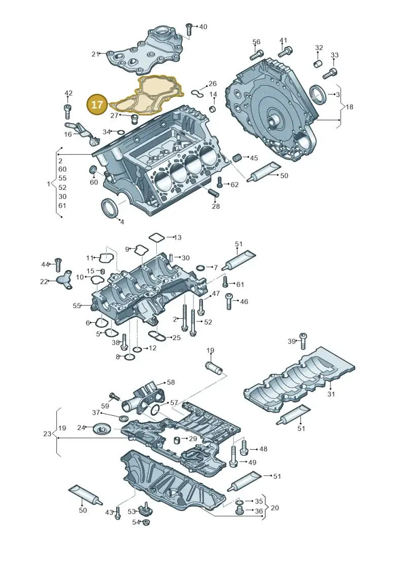 079103161J — Audi RS4 Av. qu. 4.2 (2012-2015) diagram 695103000, position 17