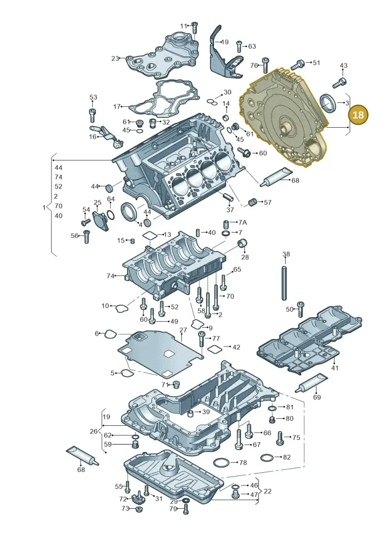 079103171AS — Audi R8 qu. 5.2 (2012-2015) diagram 618103000, position 18