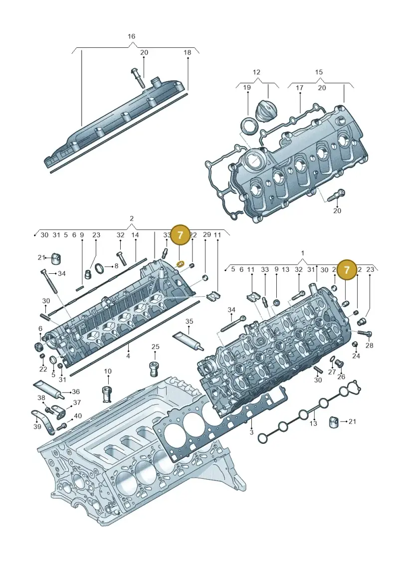 079103175H — Audi R8 qu. 5.2 (2012-2015) diagram 448103620, position 7