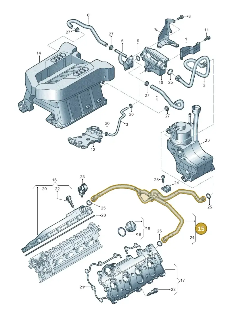 079103209AT — Audi R8                08> (2007-) diagram 618103500, position 15