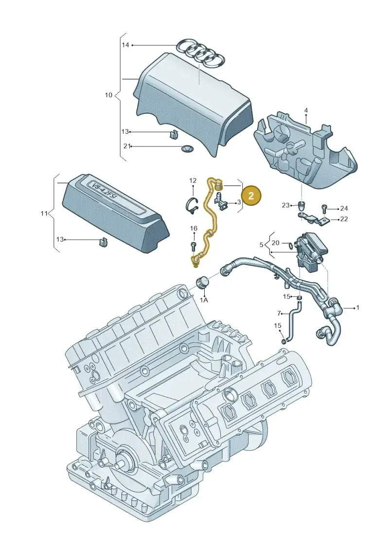 079103217S — Audi A6 2.7 TDI (2008-2011) diagram 493103600, position 2