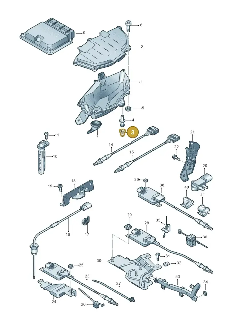 079103226 — Audi A7 Sportback (2014-2018) diagram 788906050, position 3
