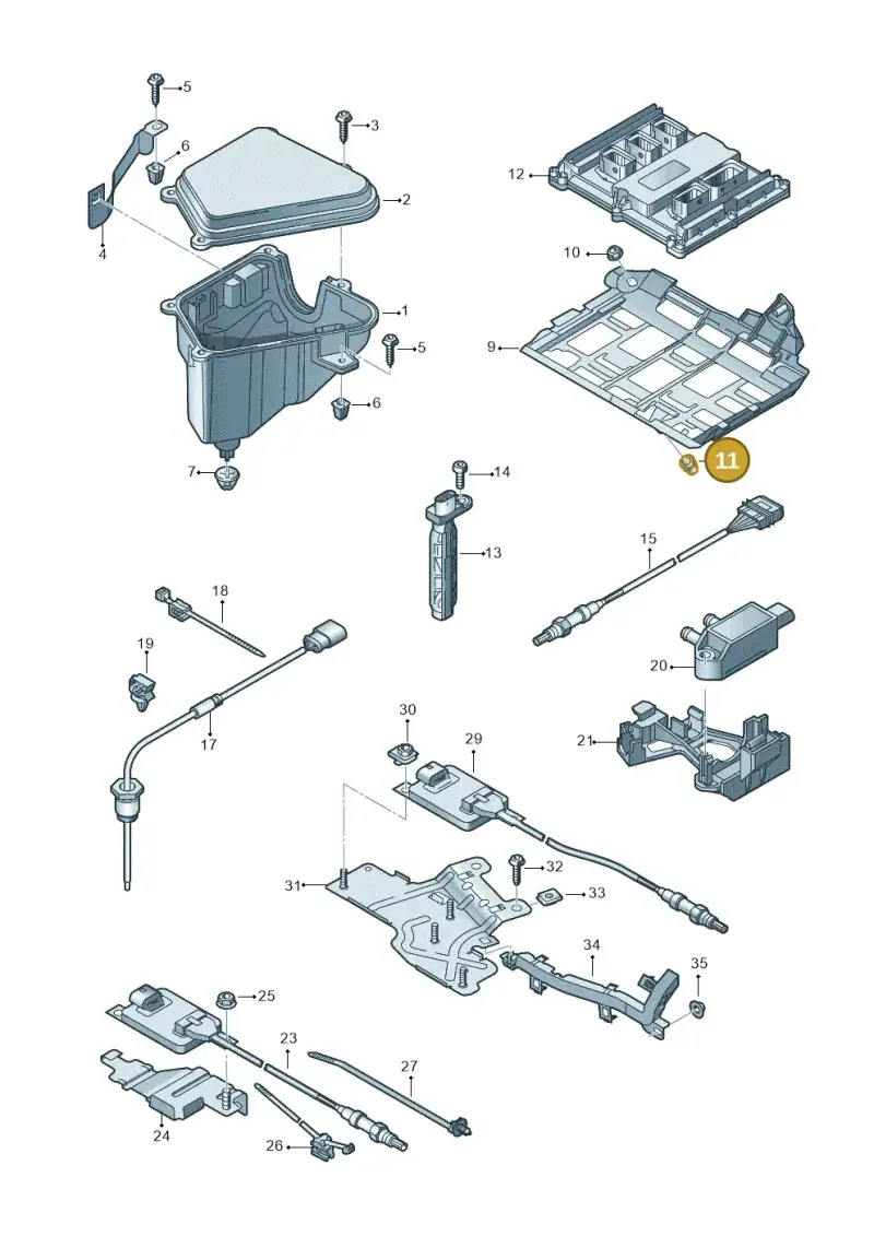 079103226 — Audi A7 Sportback (2014-2018) diagram 788906080, position 11