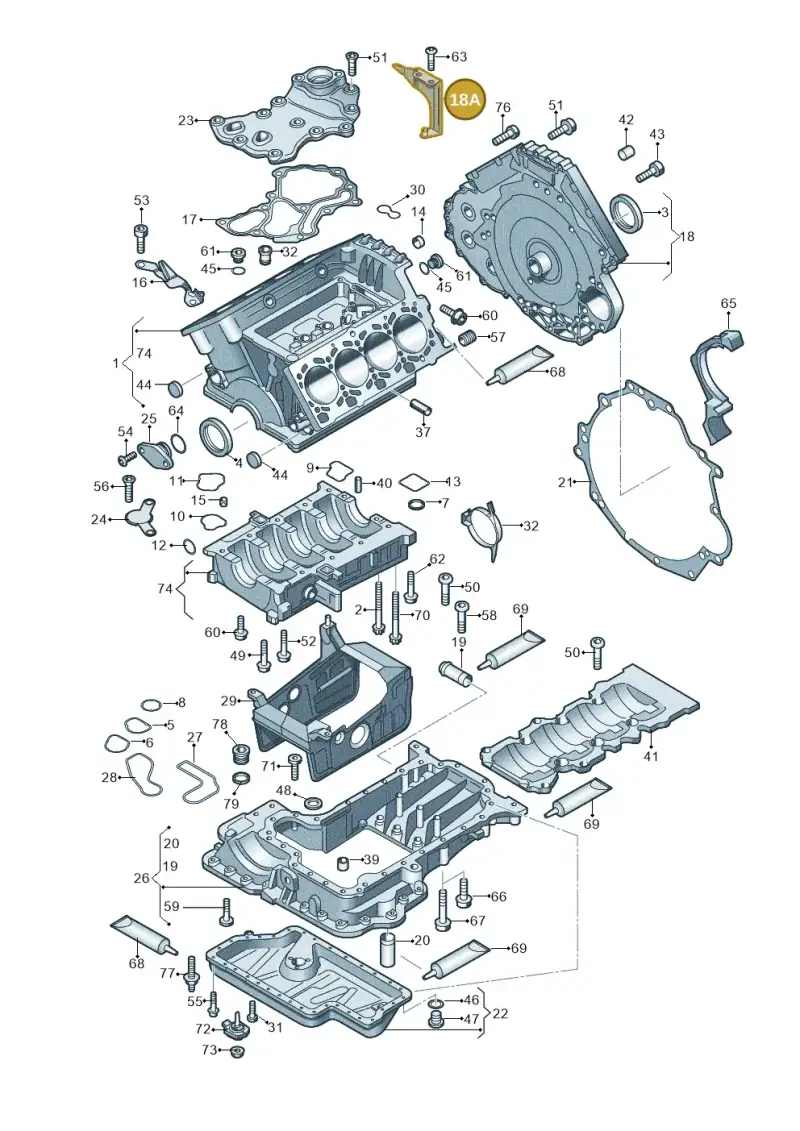 079103320L — Audi RS4 Cabrio qu.    08> (2007-) diagram 473103000, position 18A