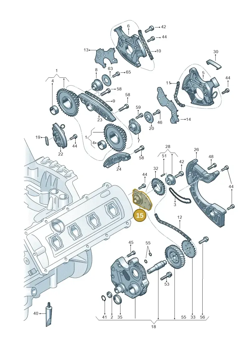 079103337P — Audi R8 Spyder (2015-2024) diagram 872109300, position 15