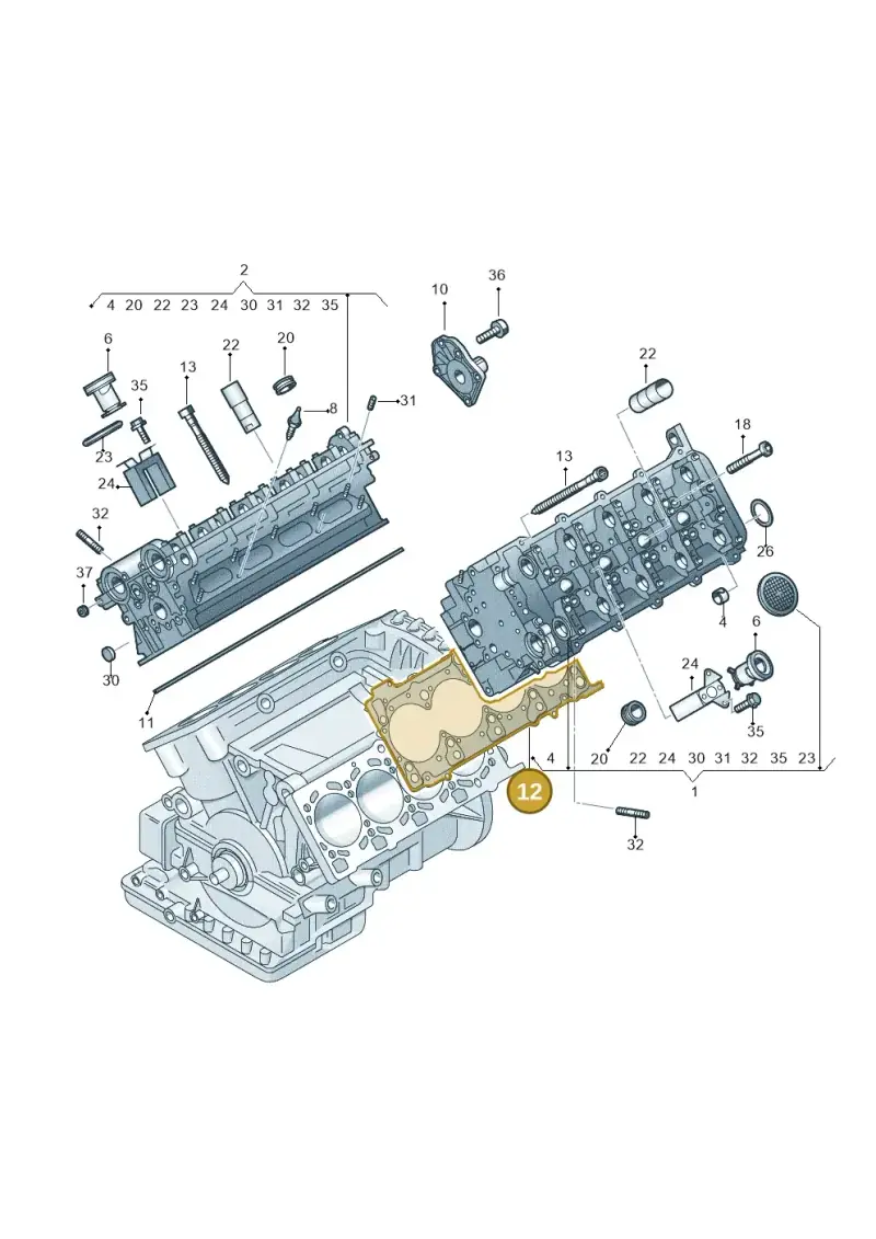 079103383BB — Audi A4/S4 Cabrio./qu. (2002-2006) diagram 247103690, position 12