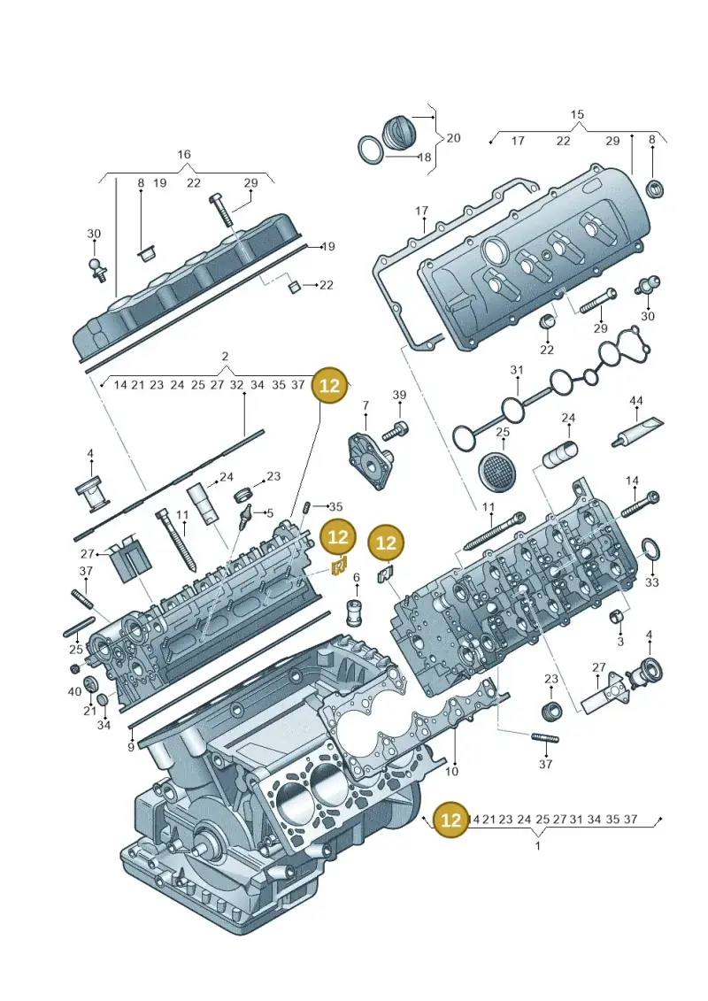 079103411H — Audi Q7                07> (2006-) diagram 448103600, position 12