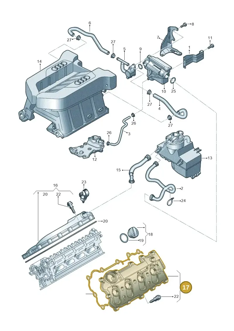 079103471BA — Audi R8 qu. 5.2 (2012-2015) diagram 752103310, position 17