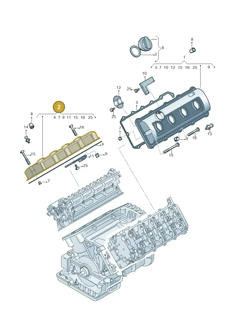 079103472AE — Audi A4/S4 Cabrio./qu. (2002-2006) diagram 247103700, position 2