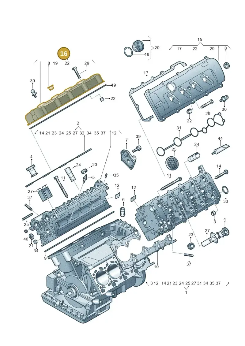 079103472AF — Audi Q7 qu. 3.0 TDI (2009-2015) diagram 448103600, position 16