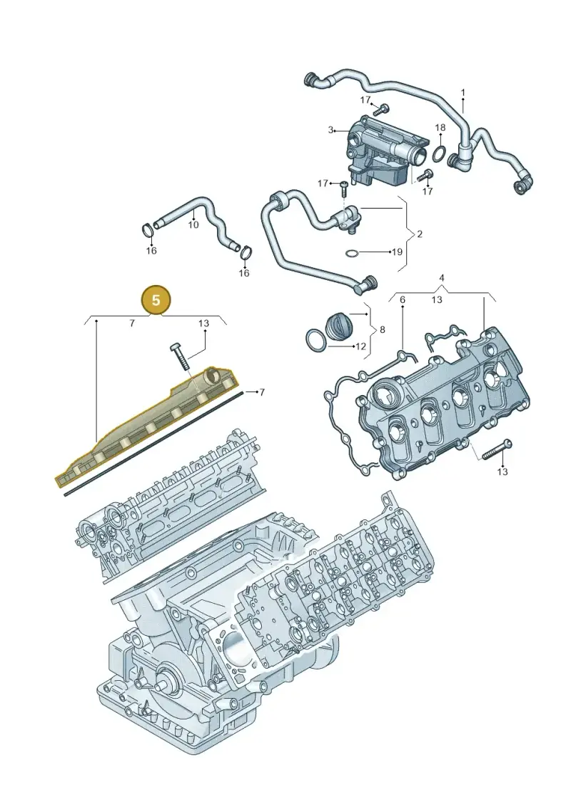 079103472AJ — Audi RS4 Cabrio qu.    08> (2007-) diagram 473103500, position 5