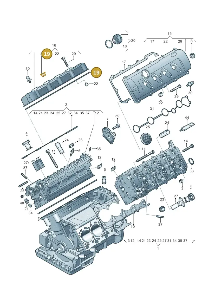 079103484C — Audi Q7 qu. 3.0 TDI (2009-2015) diagram 448103600, position 19
