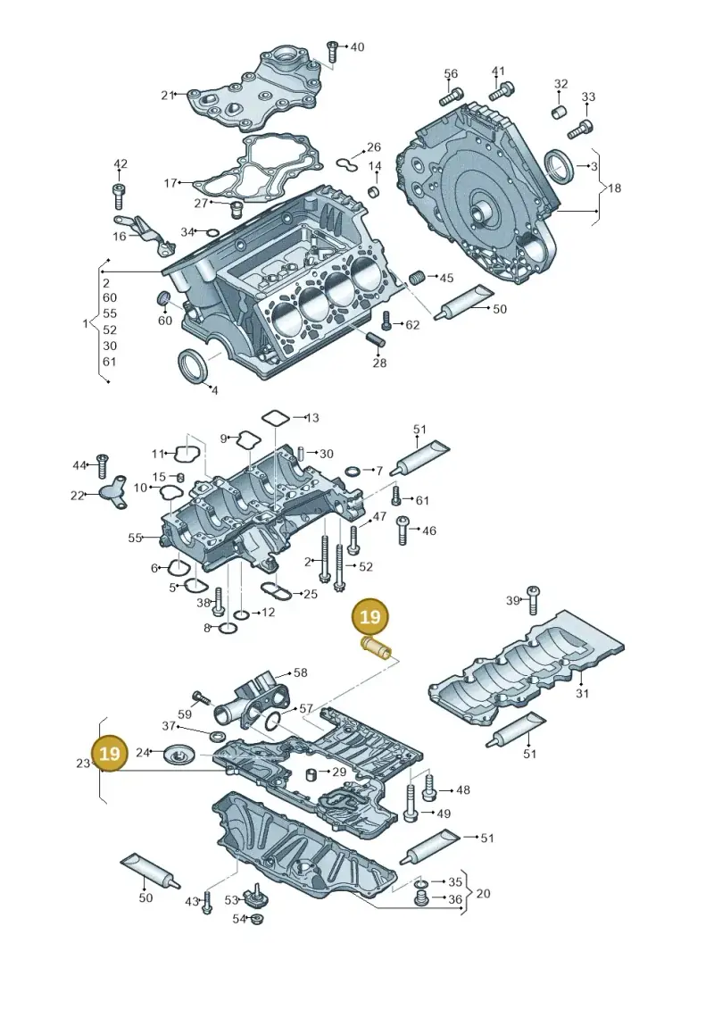 079103499P — Audi RS4 Av. qu. 4.2 (2012-2015) diagram 695103000, position 19