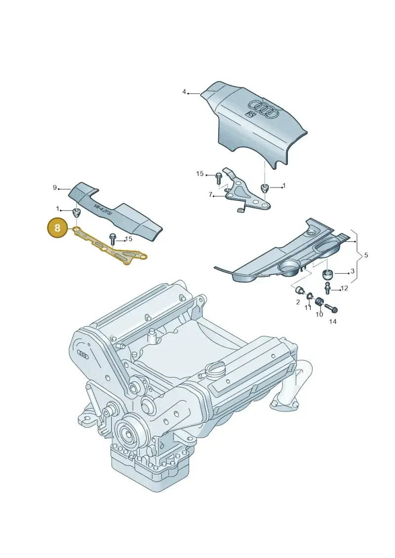 079103947 — Audi RS4 Cabrio qu.    08> (2007-) diagram 473103700, position 8