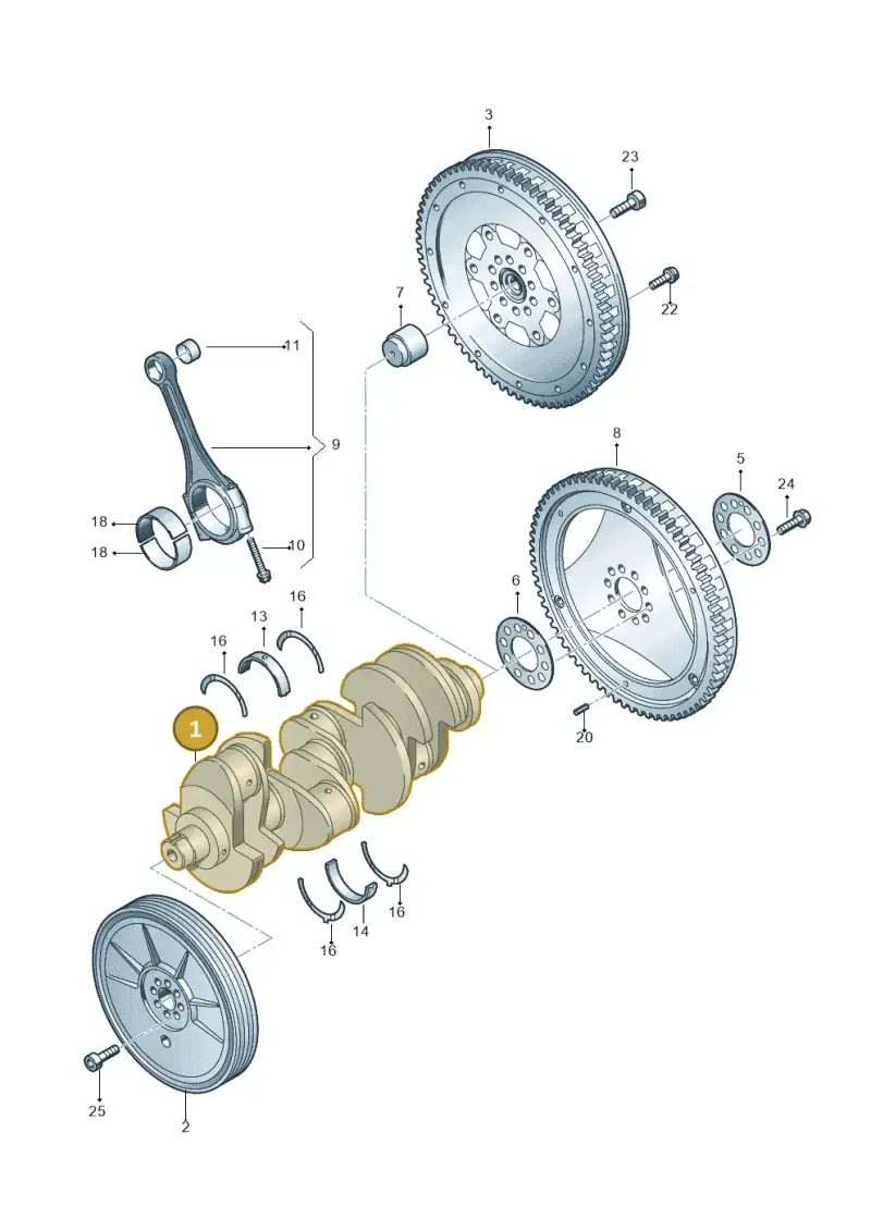 079105101CH — Audi Q7 qu. 3.0 TDI (2009-2015) diagram 247105400, position 1