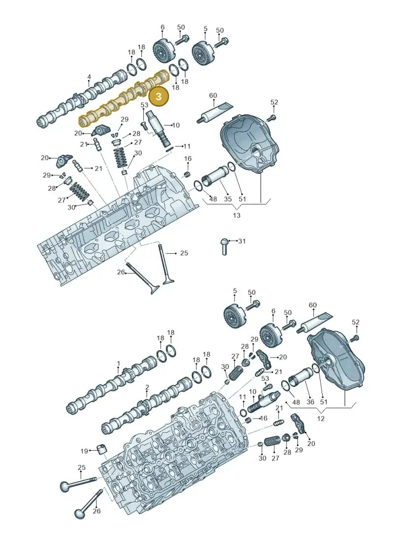 079109003GN — Audi A8L qu. 3.0 TDI (2013-2018) diagram 771109150, position 3