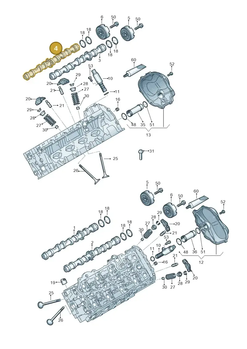 079109003GQ — Audi A8L qu. 3.0 TDI (2013-2018) diagram 771109150, position 4