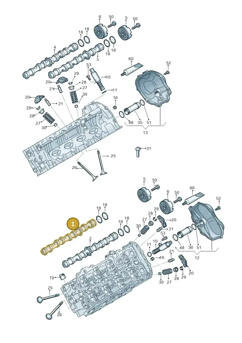 079109003GS — Audi A8L qu. 3.0 TDI (2013-2018) diagram 771109150, position 1