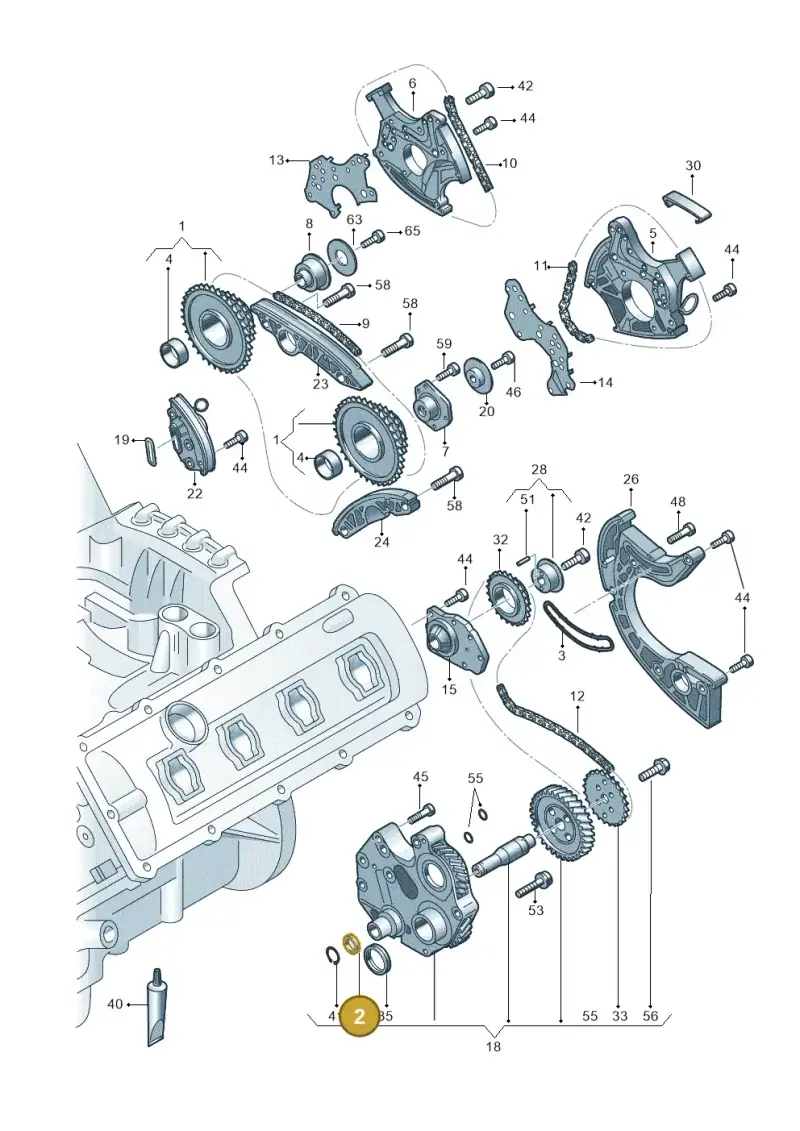 079109135E — Audi R8 Spyder (2015-2024) diagram 872109300, position 2