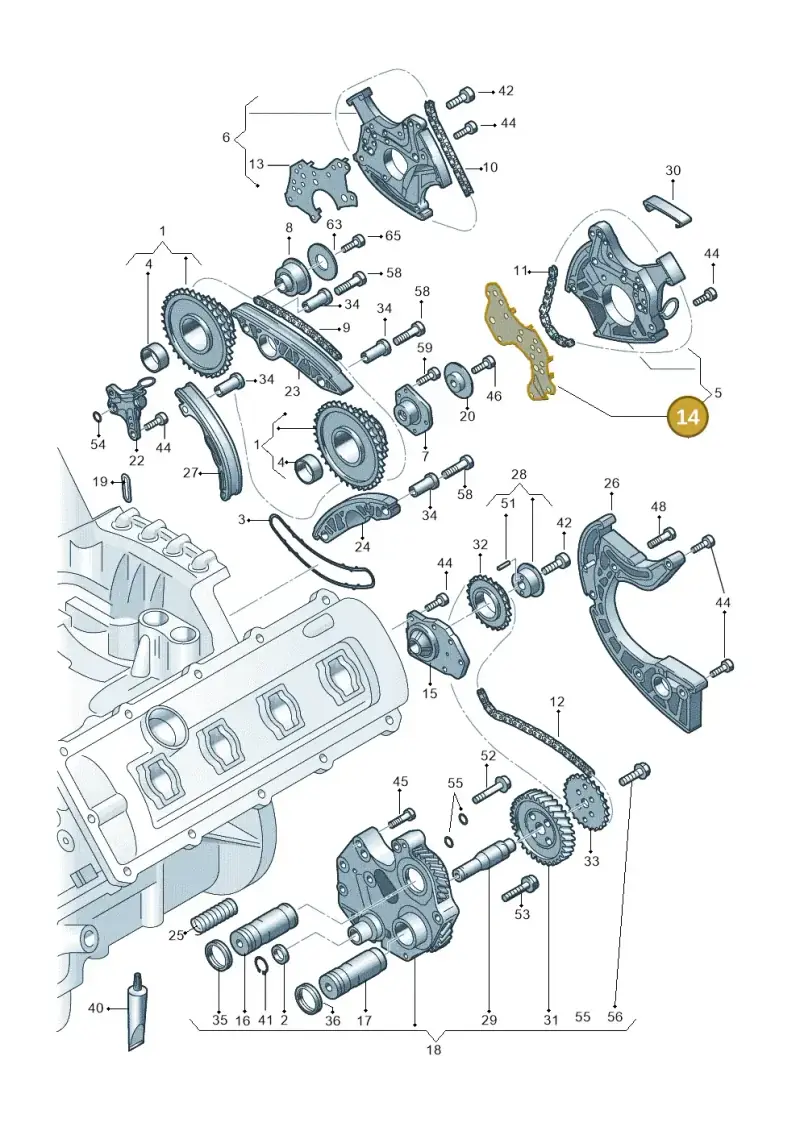 079109139J — Audi R8 qu. 5.2 (2012-2015) diagram 473109200, position 14