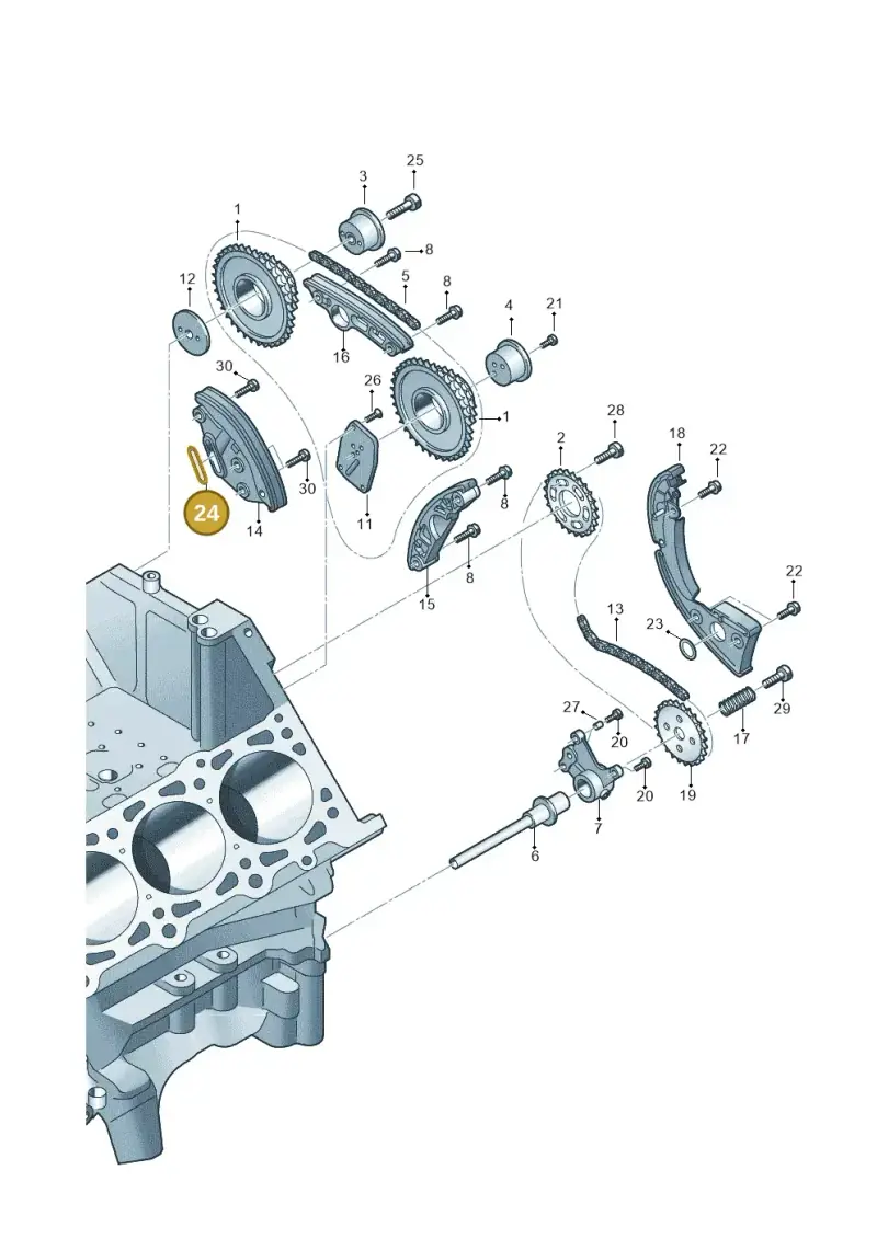 079109139L — Audi A7 Sportback (2014-2018) diagram 711109200, position 24