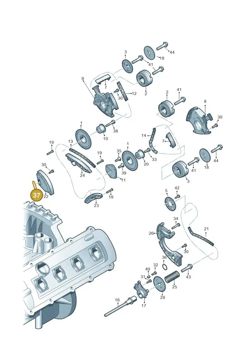 079109139L — Audi Q5 qu. 2.0 TDI (2012-2017) diagram 724109350, position 37