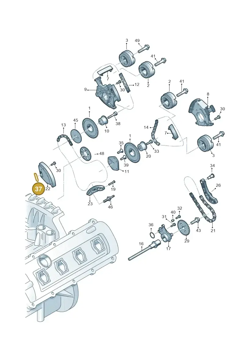079109139L — Audi Q7 qu. 3.0 TDI (2015-2019) diagram 771109300, position 37