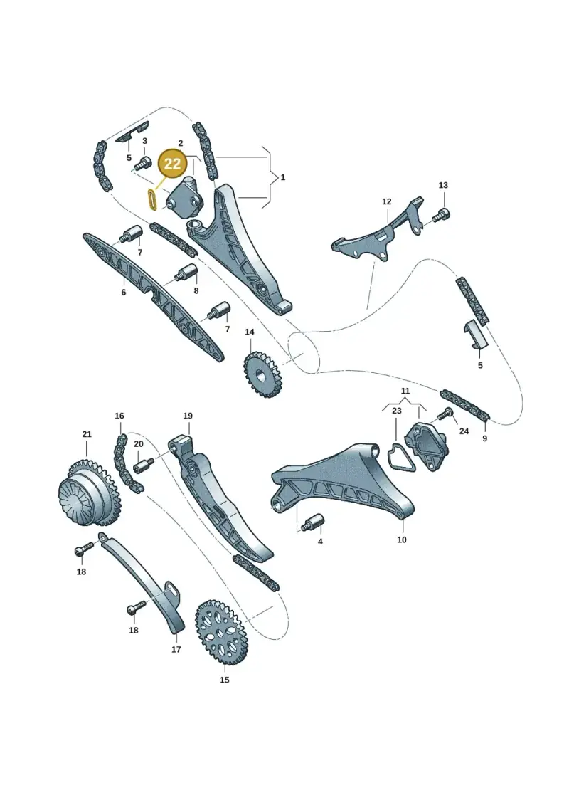 079109139L — Audi A5 Limo 2.0 (2024-) diagram 849109351, position 22