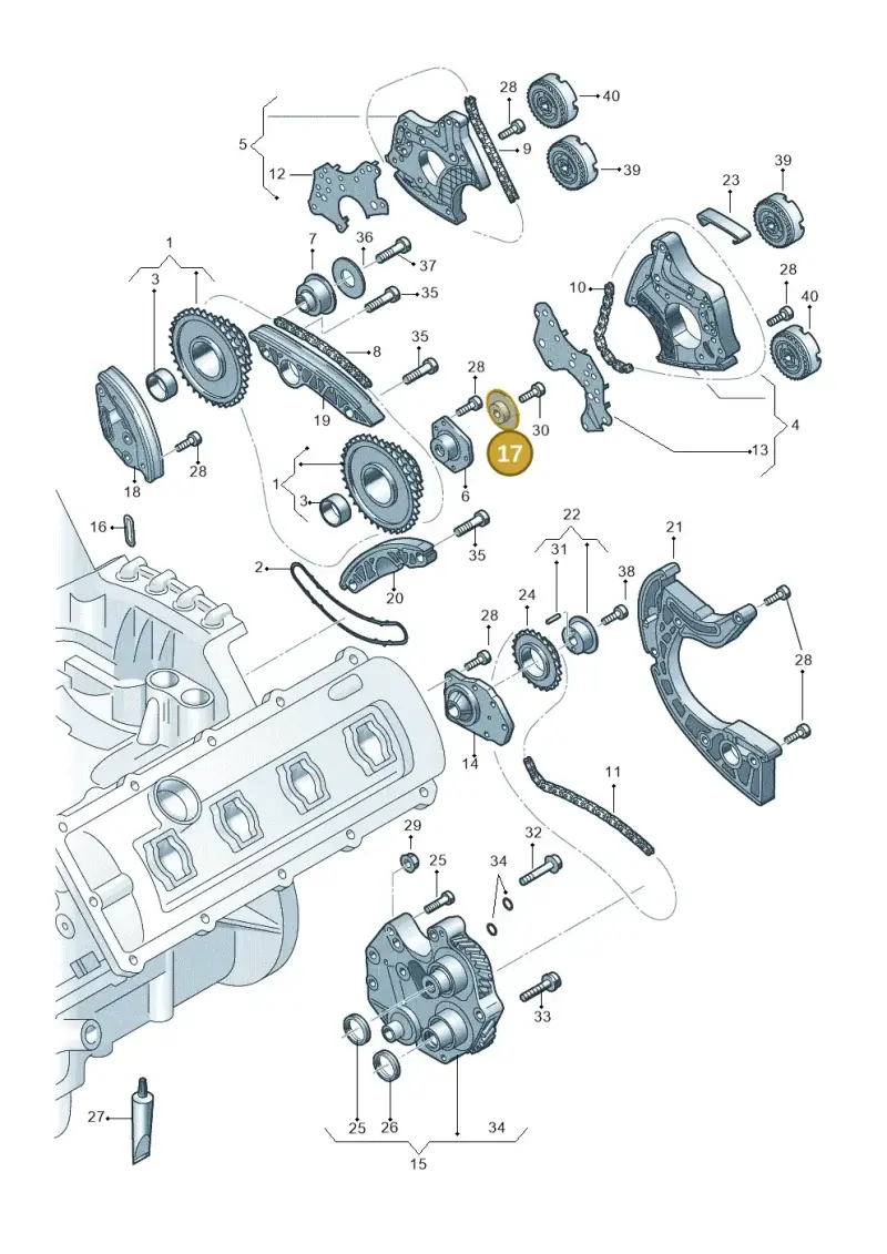 079109180A — Audi RS4 Av. qu. 4.2 (2012-2015) diagram 750109200, position 17