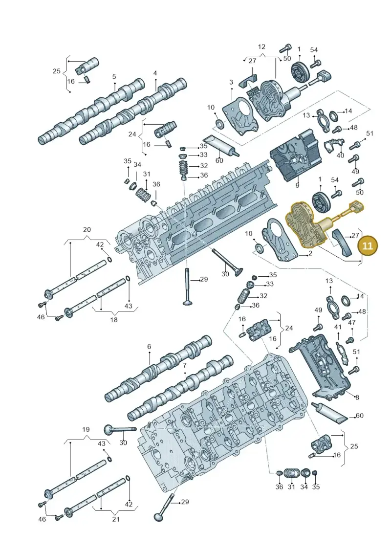 079109204L — Audi A4/S4 Cabrio./qu. 07> (2006-) diagram 247109400, position 11