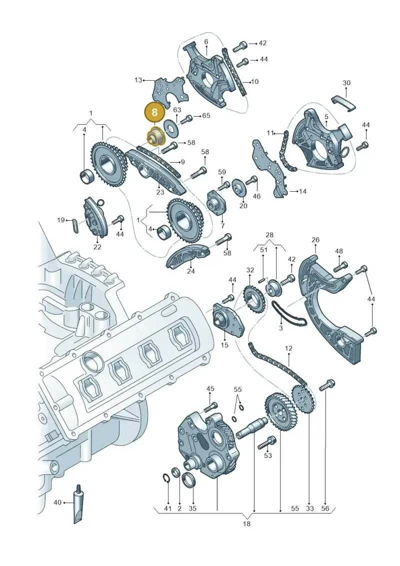 079109224E — Audi R8 Spyder (2015-2024) diagram 872109300, position 8