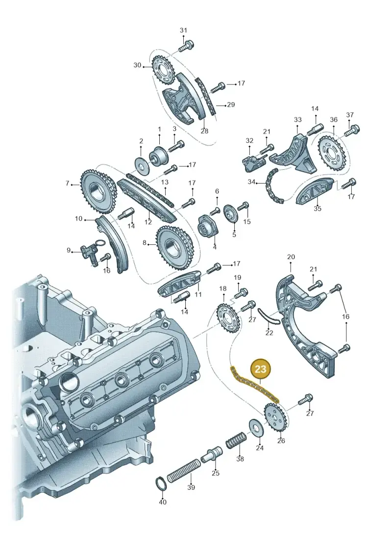 079109229D — Audi A6L           "CN"05> (2005-) diagram 620109700, position 23