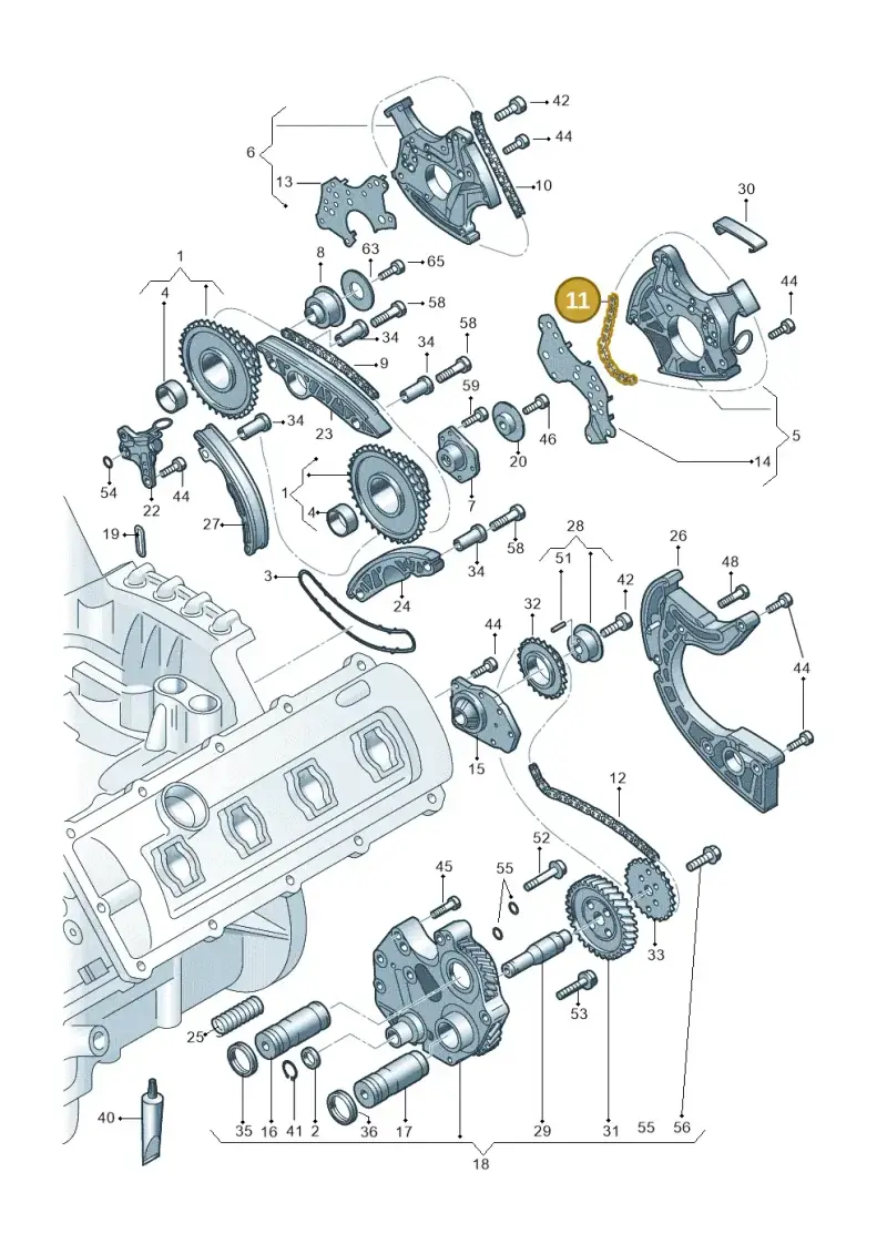 079109229K — Audi R8                08> (2007-) diagram 473109200, position 11