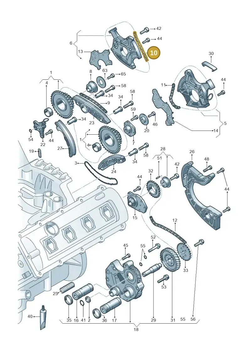 079109229L — Audi R8                08> (2007-) diagram 473109200, position 10