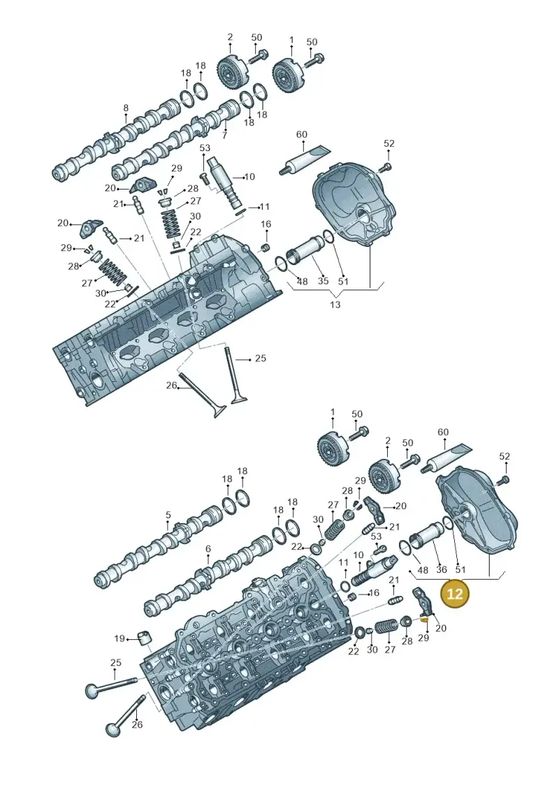 079109283L — Audi R8 qu. 5.2 (2012-2015) diagram 473109100, position 12