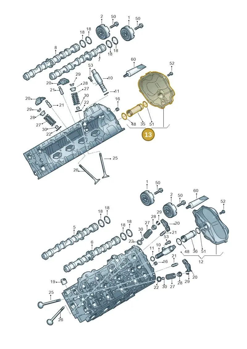 079109284Q — Audi A7 Sportback (2010-2015) diagram 473109100, position 13