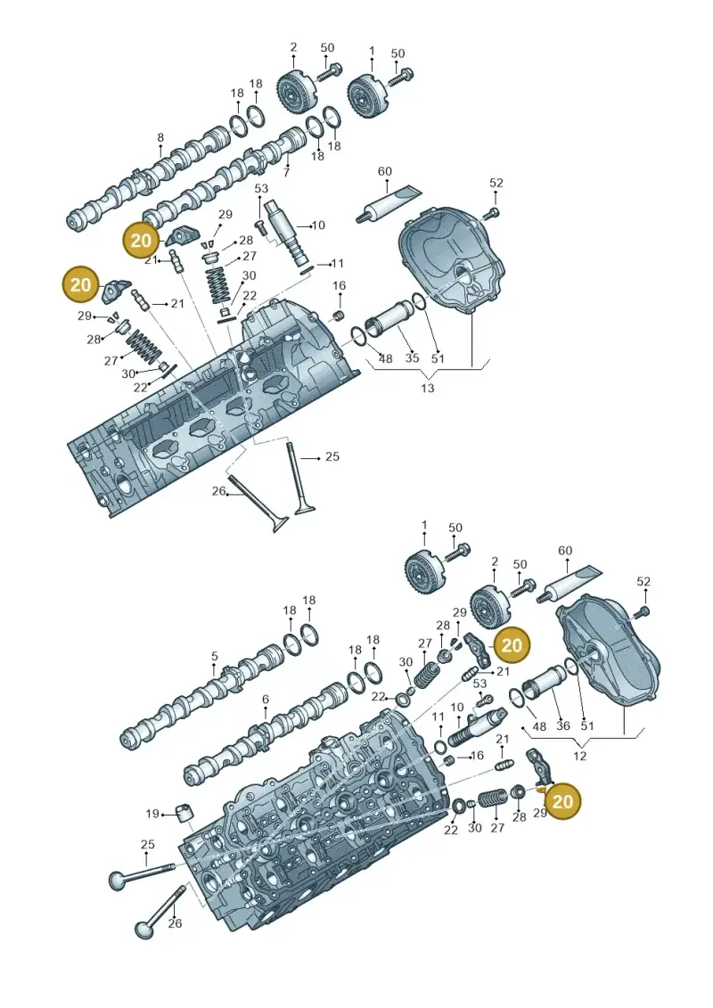 079109409F — Audi A7 Sportback (2010-2015) diagram 473109100, position 20