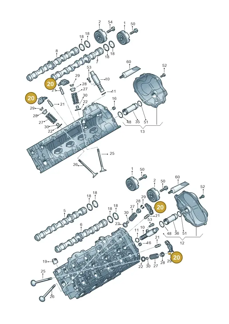 079109409H — Audi A7 Sportback (2014-2018) diagram 758109100, position 20