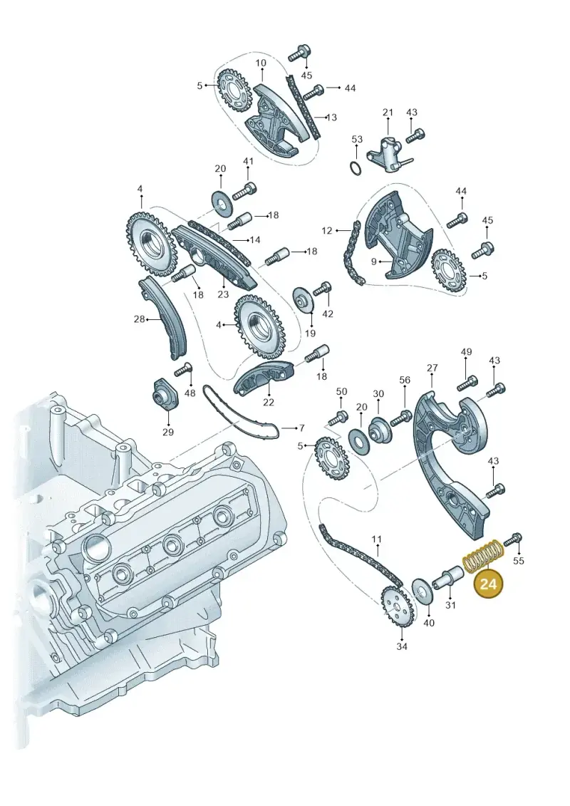 079109481C — Audi A8/S8/qu. lang (2003-2007) diagram 448109700, position 24