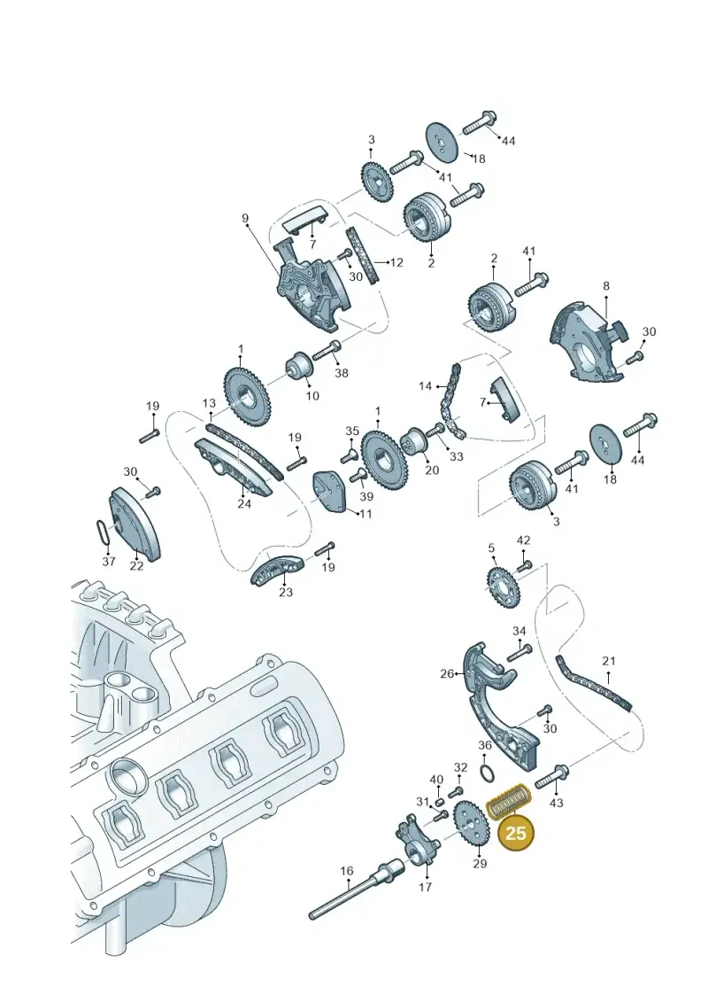 079109481C — Audi A4L 2.0 (2008-2012) diagram 751109350, position 25