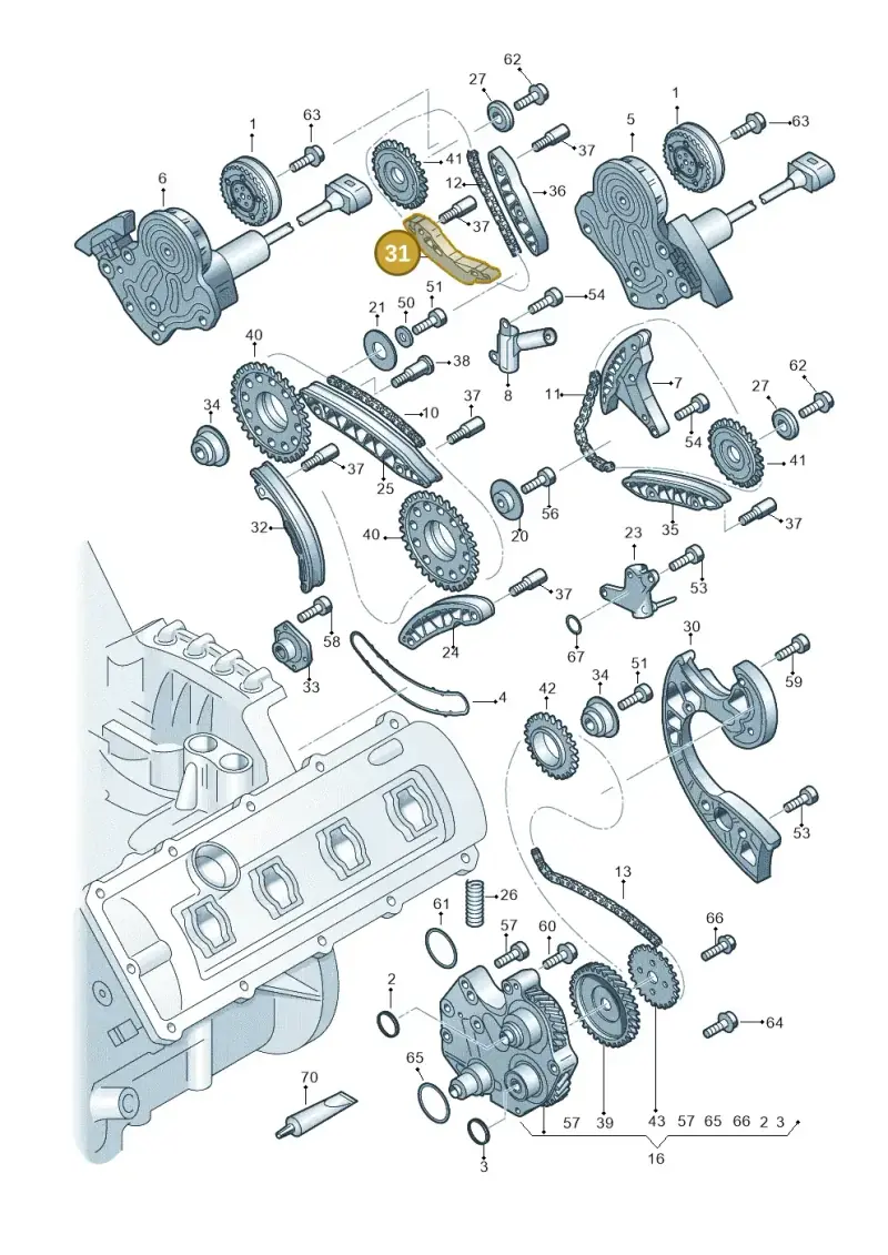 079109510E — Audi A4/S4 Cabrio./qu. 07> (2006-) diagram 247109500, position 31