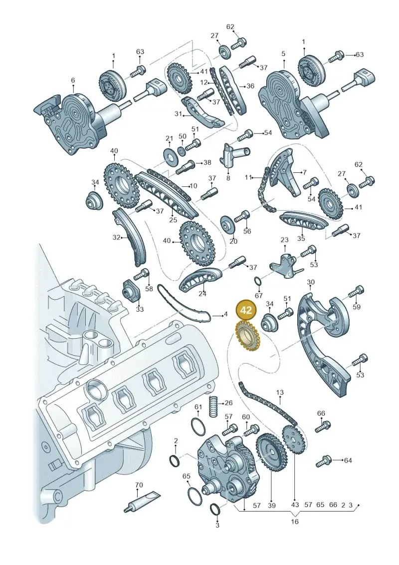 079109570AD — Audi A4/S4 Cabrio./qu. 07> (2006-) diagram 247109500, position 42