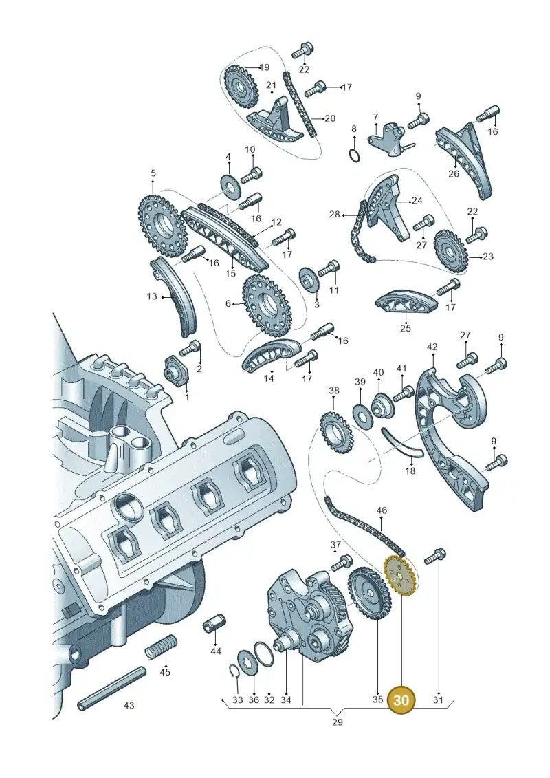 079109570AP — Audi Q7 qu. 3.0 TDI (2009-2015) diagram 291109620, position 30