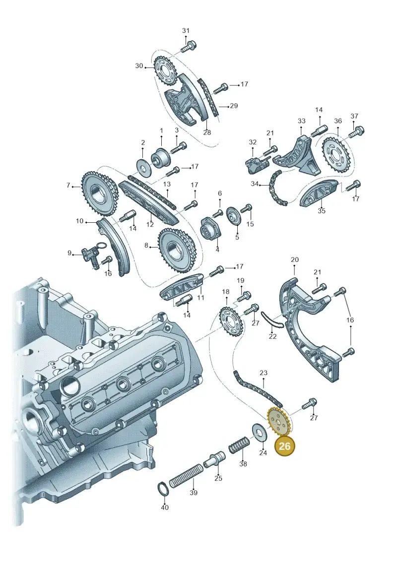 079109570AP — Audi Q7 qu. 3.0 TDI (2009-2015) diagram 620109700, position 26