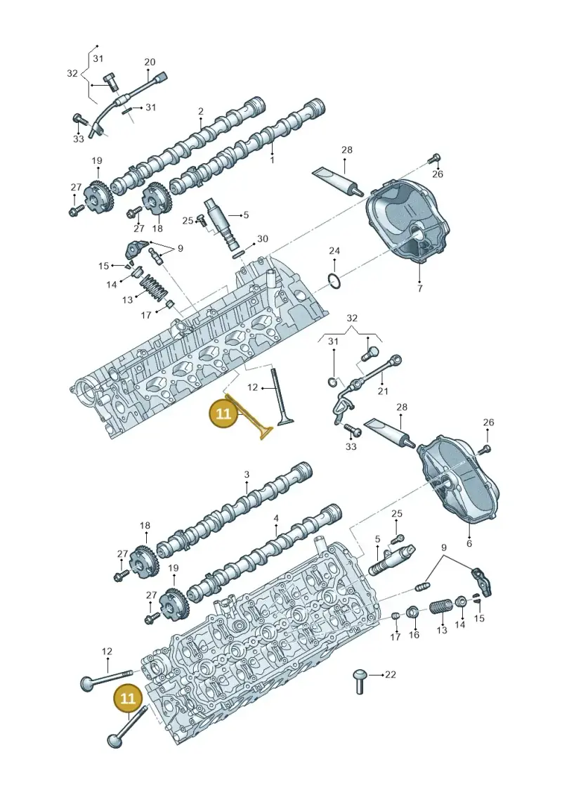 079109601E — Audi R8 Spyder (2015-2024) diagram 872109200, position 11